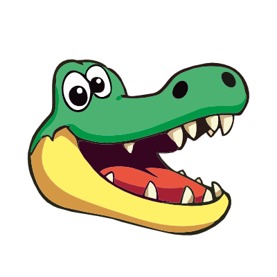 Friendly Alligator Character