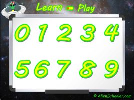 Learn numbers 0 - 9, free online game