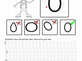 Number 0 Tracing And Writing Worksheet