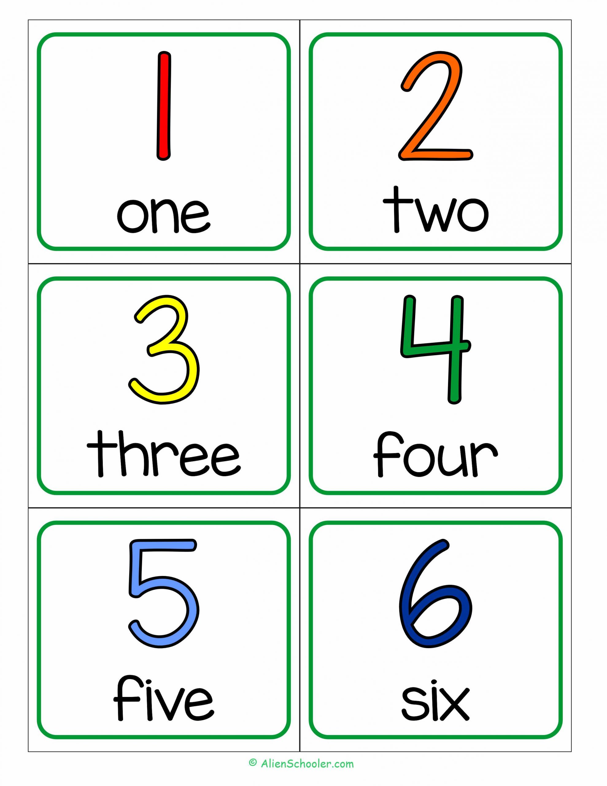 Free Printable Number Flashcards 1-6 (Part 1 of 4) - Alien Schooler free-printable-number-flashcards-1-6-part-1-of-4-alien-schooler