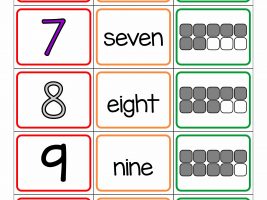 Number Matching Cards 6-10