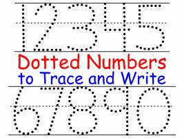 Numbers 0-9 to Trace
