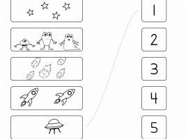 Count and Match 1-5 Worksheet Printable