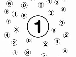 Find And Color the Number 1