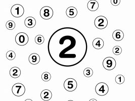 Find the Number 2 And Color It