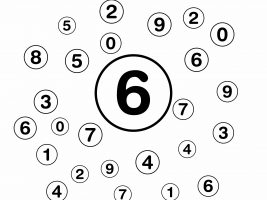 Find and Color the Number 6 Worksheet