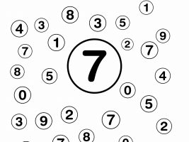 Find and Color the Number 7 Worksheet