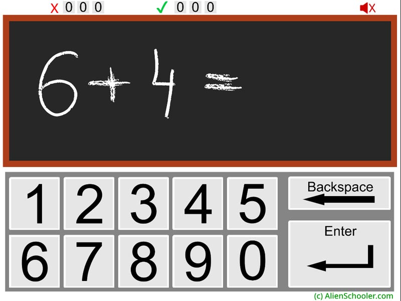 publiek hoe te gebruiken pedaal Math Trainer - Addition - AlienSchooler.com