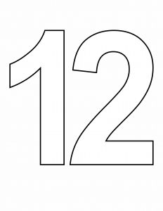 Number – 1  Printable numbers, Large printable numbers, Template printable