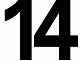 Large Printable Number 14