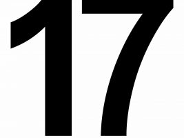 Large Printable Number 17