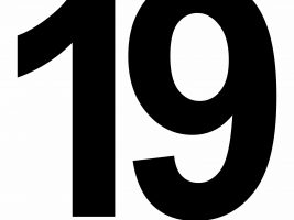 Large Printable Number 19