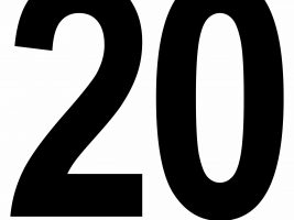 Large Printable Number 20