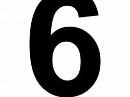 Large Printable Number 6