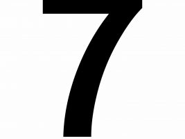 Large Printable Number 7