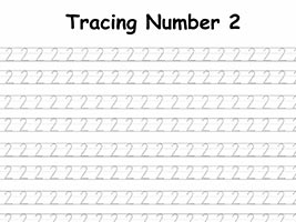 Tracing Number 2 Worksheet