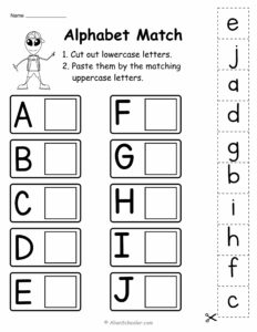 Alphabet Matching Worksheet
