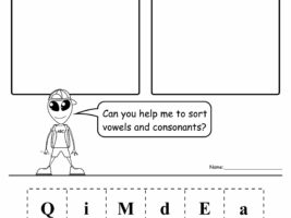 Vowels and Consonants Worksheet