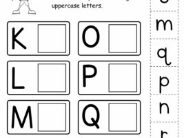 Alphabet Matching Worksheet ( Letters K-R)