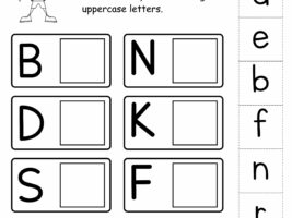 Uppercase and Lowercase Letters Worksheet