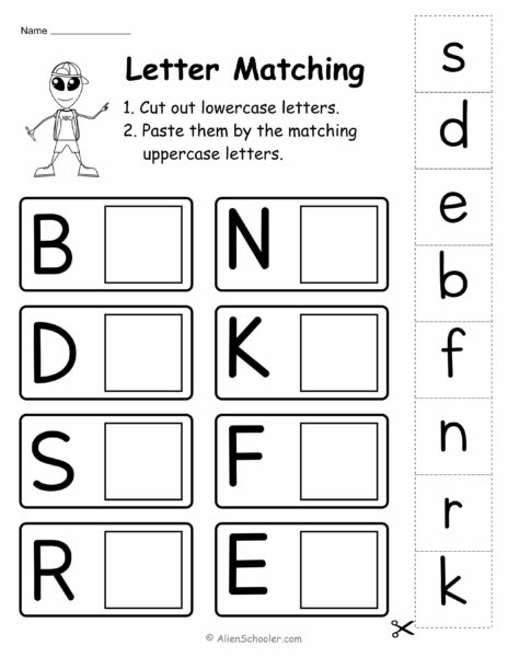 Uppercase and Lowercase Letters Worksheet