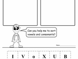 Vowels and Consonants Sort Worksheet