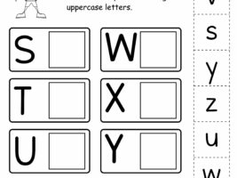 Alphabet Matching Uppercase And Lowercase Letters Worksheet