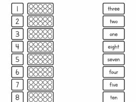 Number Words 1-10 Worksheet Fee Printable