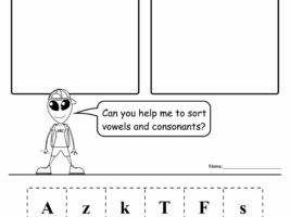 Vowels and Consonants Sorting Worksheet