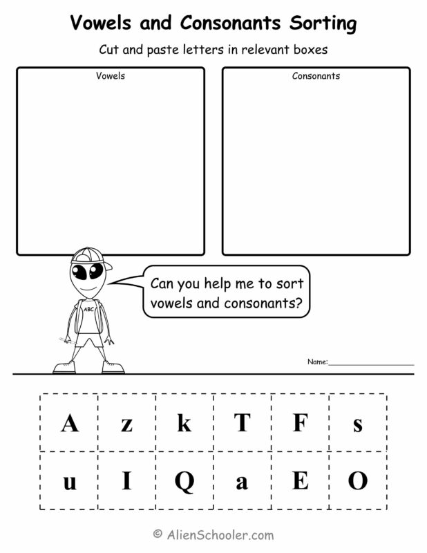 Vowels and Consonants Sorting