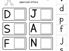 Letter Matching Worksheet Printable