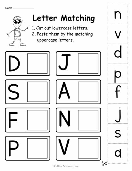 Letter Matching Worksheet