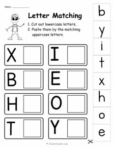 Letter Matching Worksheet Printable
