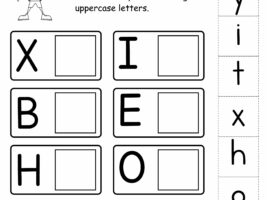 Matching Lowercase and Uppercase Letters Worksheet