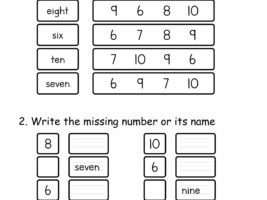 Matching and Writing Number Names