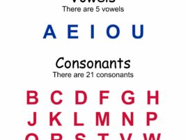 Vowels and Consonants Chart