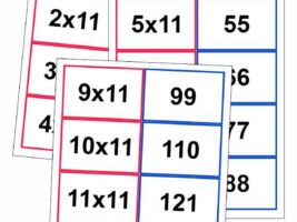 Free Printable 11 Times Table Matching Cards