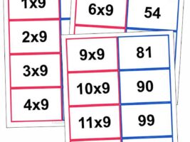 Free Printable 9 Times Table Matching Cards