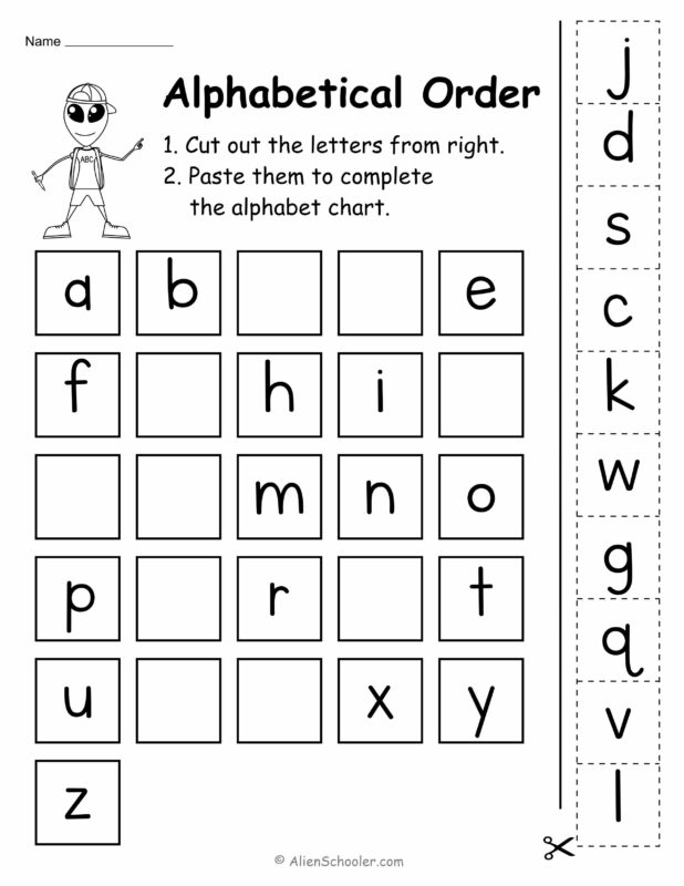 Alphabetical Order Worksheet