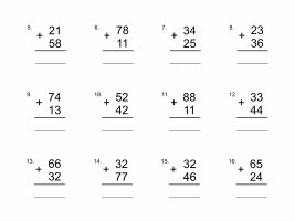 2-Digit Addition Worksheet (No Regrouping)