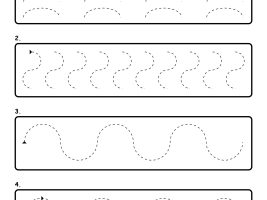 Curved Line Tracing Worksheet