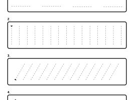 Straight Lines Tracing Worksheet