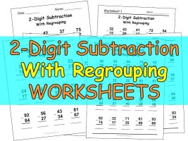 2-Digit Subtraction With Regrouping Worksheets