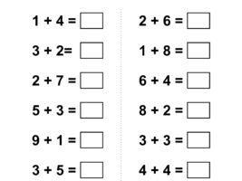 Kindergarten Addition Worksheet #2