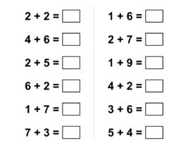 Kindergarten Addition Worksheet #3