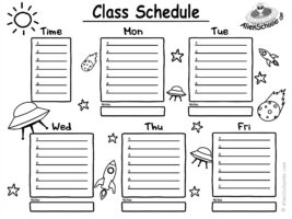 Class Schedule Template