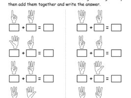 Finger Addition Worksheet #1