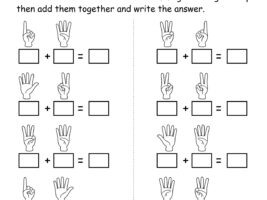 Finger Addition Worksheet 3