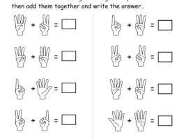 Finger Addition Worksheet 4