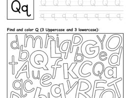 Letter Q Worksheet - Trace, Find and Color